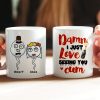 Couple, Damn I Just Love Seeing You Cum, Personalized Mug, Gift For Couple
