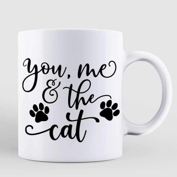 Couple Embrace And Fluffy Cats You Me The Cats Gift For Him For Her Personalized Mug