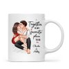 Couple Embrace & Kiss Gift For Him For Her Personalized Mug
