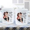Couple Embrace & Kiss Gift For Him For Her Personalized Mug
