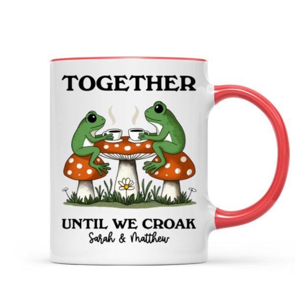 Couple Gift Together Until We Croak Frog Couple Anniversary Gift Personalized Mug
