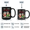 Couple Happily Annoying Each Other - Personalized Black Mug
