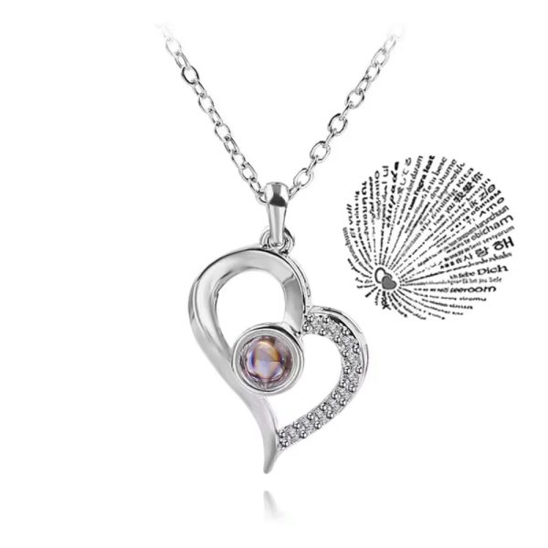 Couple Heart Necklace Symbol of Love