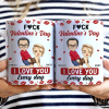 Couple I Love You Every Day - Personalised White Edge-to-Edge Mug