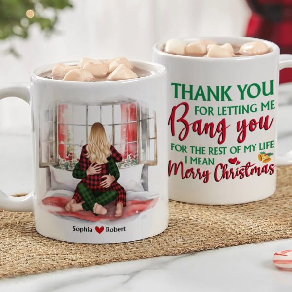 Couple, I Mean Merry Christmas, Personalized Coffee Mug, Christmas Gifts For Couple