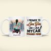 Couple, I Promise To Love You Like I Love My Car, Straight Piped, Personalized Coffee Mug, Valentine Gift, Couple Gift