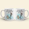 Couple, I'm So Glad I Got Knocked Up By You, Personalized Mug, Couple Mug