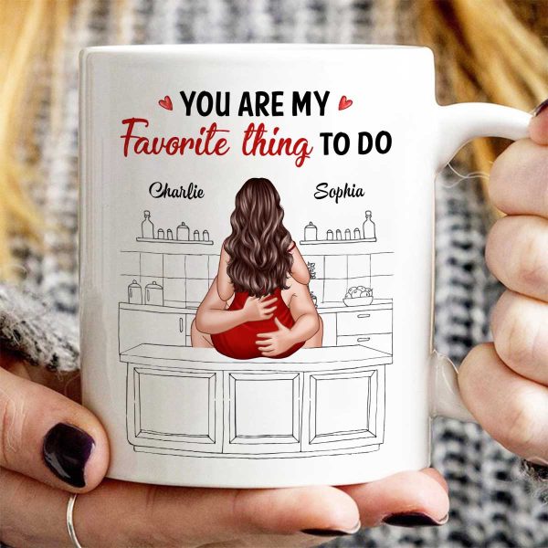 Couple Kiss Adore And Love Butt Funny Gift For Him For Her Personalized Mug