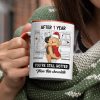 Couple Kissing After Years Hotter Than This Chocolate - Personalized Accent Mug