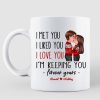 Couple Kissing Forever Yours Personalized Mug