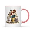 Couple On Truck You Me And The Dog Cats Personalized Mug, Heartfelt Gift For Couple, For Dog Lovers, Cat Lovers, Pet Lovers
