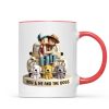 Couple On Truck You Me And The Dog Cats Personalized Mug, Heartfelt Gift For Couple, For Dog Lovers, Cat Lovers, Pet Lovers