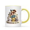 Couple On Truck You Me And The Dog Cats Personalized Mug, Heartfelt Gift For Couple, For Dog Lovers, Cat Lovers, Pet Lovers