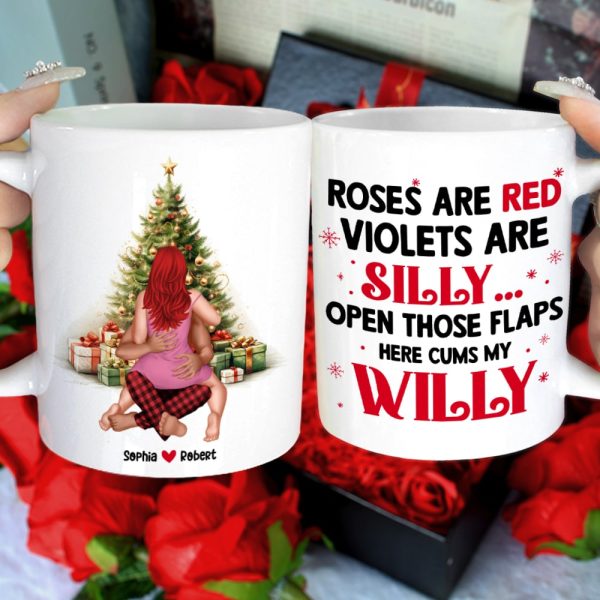 Couple, Roses Are Red Here, Personalized Coffee Mug, Christmas Gifts For Couple
