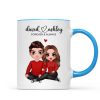 Couple Sitting Forever And Always Personalized Mug