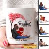 Couple Sitting Under Tree Together Since Personalized Mug