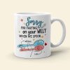 Couple Sorry For Farting On Your Willy When We Spoon - Personalized White Mug
