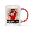 Couple Standing Kissing At Beach Personalized Mug