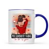 Couple Standing Kissing At Beach Personalized Mug