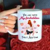 Couple Taste My Forbidden Fruit Anytime, Personalized Couple Coffee Mug, Naughty Gift For Him