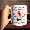 Couple Taste My Forbidden Fruit Anytime, Personalized Couple Coffee Mug, Naughty Gift For Him