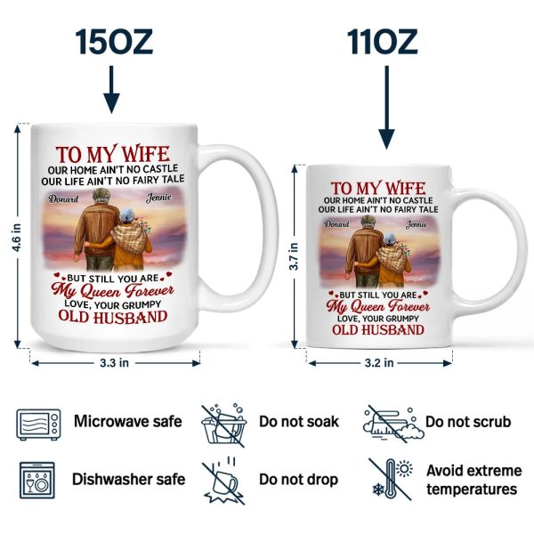 Couple To My Wife Our Home Ain't No Castle - Personalized Mug