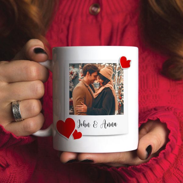Couple Together Moment, Personalized White Mug - Upload Image