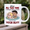 Couple, Touch Your Butt, Personalized Mug, Gift For Couple