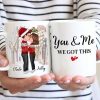 Couple Under Mistletoe We Got This Christmas Personalized Mug
