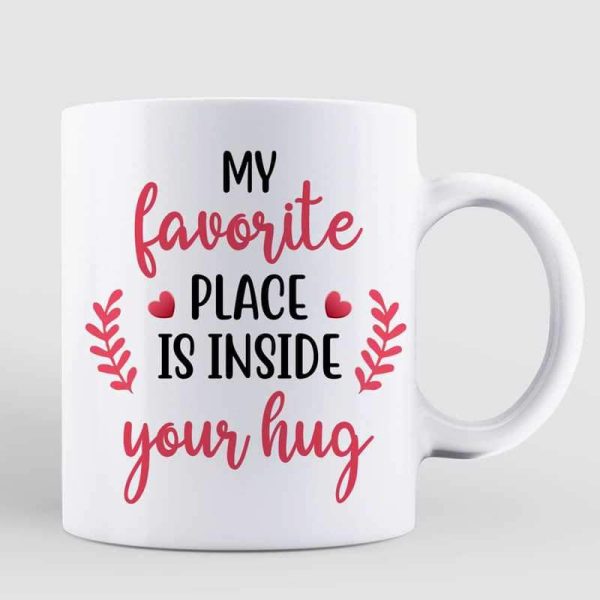 Couple Under Pink Tree Personalized Mug
