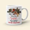 Couple We're Not Perfect But It Doesn't Matter Till We're Together, Personalized White Mug - Upload Image