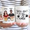 Couple You Me And The Cats Personalized Mug