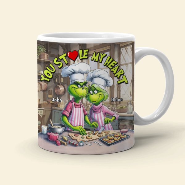 Couple You Stole My Heart 05huhn121223 Personalized White Edge-to-edge mug