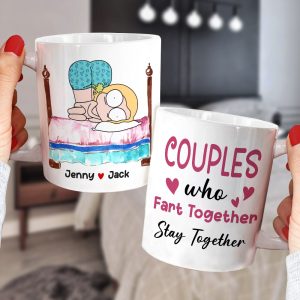 Couples Who Fart Together - Personalized Couple Mug - Gift For Couple