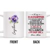 Courage And Love Message From Mom To Daughter - Personalized Custom Coffee Mug - DAU102_MG