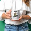 Cowboy Frog And Turtle Personalized Mug, Sarcastic Quote Gift With Custom Name