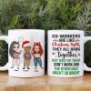 Coworkers Are Like Christmas Lights, Personalized Coworkers Christmas Mug, Christmas Gift