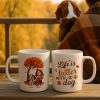 Cozy Fall Vibe Cute Cartoon Life Is Better With A Dog Personalized Mug