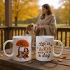 Cozy Fall Vibe Cute Cartoon Life Is Better With A Dog Personalized Mug