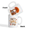 Cozy Fall Vibe Cute Cartoon Life Is Better With A Dog Personalized Mug