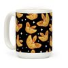 Crab Rangoons Pattern Black Coffee Mug