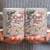 Craft Lover, Made With Love, Glue Gun And Scissors - Personalized Custom Coffee Mug - HOB045_MG