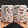 Craft Lover, Made With Love, Glue Gun And Scissors - Personalized Custom Coffee Mug - HOB045_MG