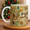 Craft Themed Personalized Mug Featuring Sewing Machine And Flowers - Personalized Custom Coffee Mug - HOB001_MG