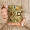 Craft Themed Personalized Mug Featuring Sewing Machine And Flowers - Personalized Custom Coffee Mug - HOB001_MG