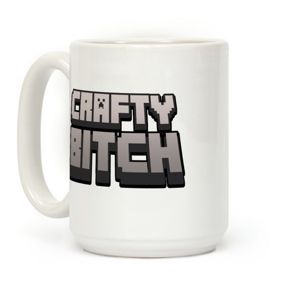 Crafty Bitch Minecraft Parody Coffee Mug