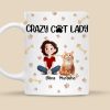 Crazy Cat Lady - Personalized Mug - Gift for Pet Owners, Pet Lovers, Cat Mom | CLP15 NH96