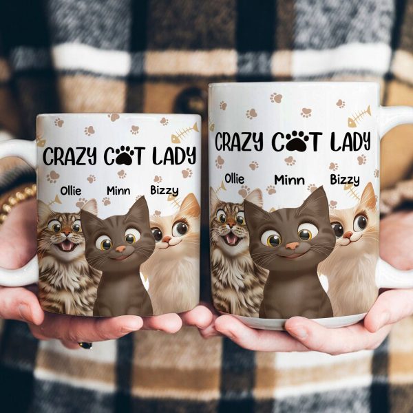 Crazy Cat Lady - Personalized Mug