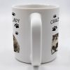 Crazy Cat Lady With Adorable Cats And Paw Prints - Personalized Custom Coffee Mug - PET092_MG