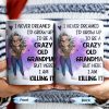 Crazy Old Grandma Killing It Cartoon - Personalized Custom Coffee Mug - GRM105_MG